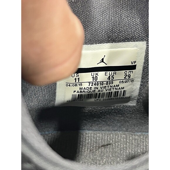 Nike Air Jordan Mens Eclipse Red Blue Zig Zag Basketball Size 11 724010-035 - Picture 5 of 6